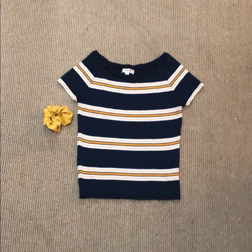 Off the shoulder Pacsun, ribbed knit, yellow